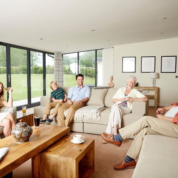 Hunter Lodges Barn Lounge with Family