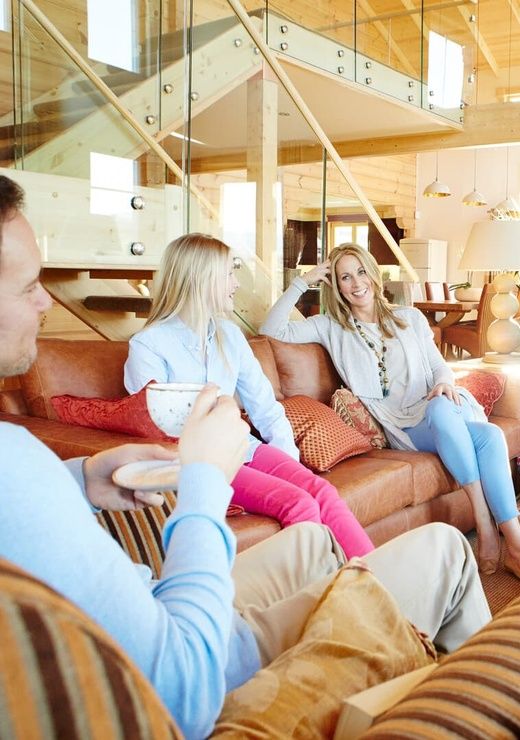 Hunter Lodges Family in Lounge