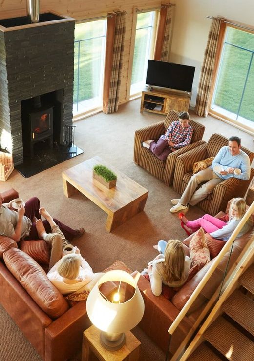 Hunter Lodges Family in Lounge