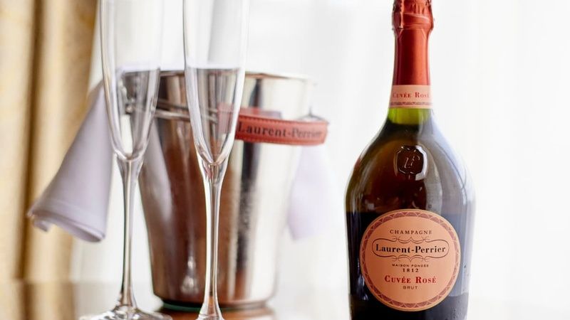 Bottle of Rose Champagne